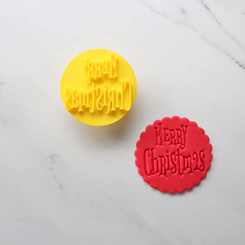 MERRY CHRISTMAS FUNKY FONT EMBOSSER 40MM