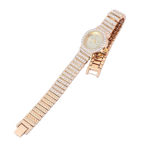 Imagen de VINTORKY Reloj para Mujer Movimiento de Cuarzo y Pulsera de Acero Inoxidable Dorado