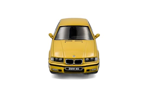 Modelo BMW M3 Coupé 1:43 amarillo Solido miniatura 2