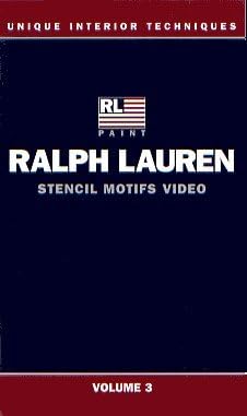 RALPH LAUREN Unique Interior Techniques STENCIL MOTIFS - Vol 3
