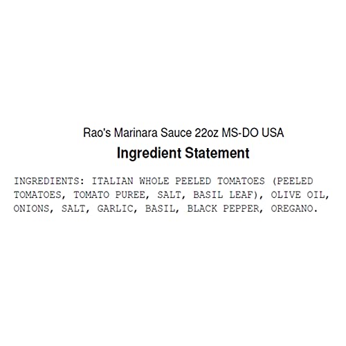 Rao's Homemade Marinara Sauce (22 Ounce ., 2 Pk.), 22 Ounce (980226016) #TOP2