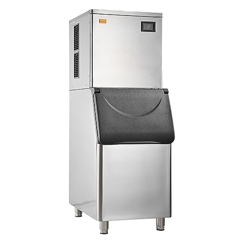 VEVOR Commercial Ice Maker, 360LBS/24H Ice Making Machine with 330.7LBS Large Storage Bin, 700W Auto Self-Cleaning Ice Maker Machine with 3.5-inch LED Panel for Bar Cafe Restaurant Business by VEVOR - Image 9