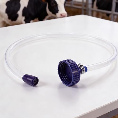 Yardenfun Calves Nursing Bottle Hose - Cow Milk Feeder Tube Attachment - Milk Pot Drinking Device - Goat Supplies Tool for Baby Lamb Newborn Animals
