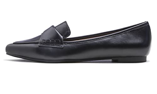 Image of FEVERSOLE Women's Loafer Flat Pointed Fashion Slip On Comfort Driving Office Shoes
