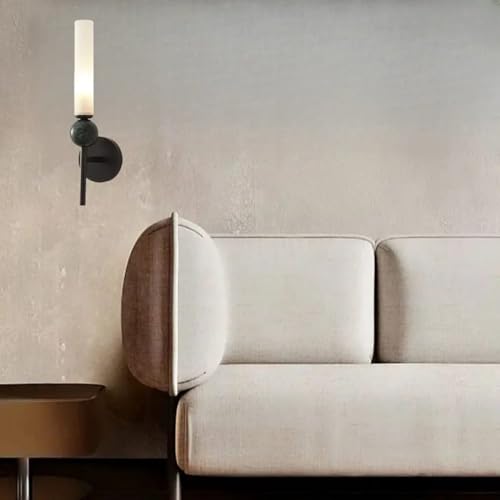 Image of Glowave Modern Luxury Black Body Acrylic Vertical Design Wall Lamp Lighting Sconce for Living Room Bedroom Bedside - (9017 /BK)