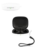 Custodia per auricolari Shokz OpenFit Pro, yystao in silicone morbido compatibile con Shokz OpenFit Pro, con cordino, antipolvere, antiurto e durevole, bianco
