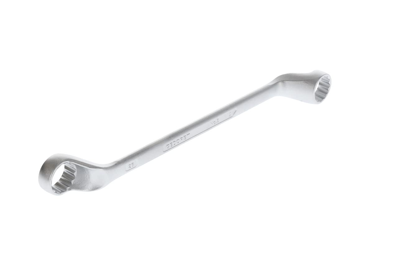 GEDORE Double-ended ring spanner, AF 24+26 mm, Offset, 5° angled, Slender, Bi-hex, UD profile, Spanner, 2 24X26