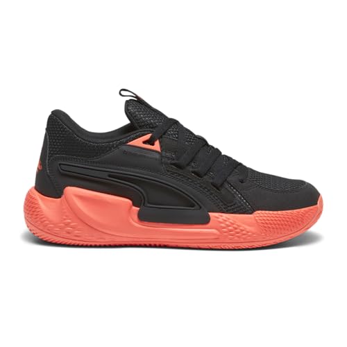 PUMA Mens Court Rider Chaos Slash Basketball Sneakers Shoes - Black, Orange