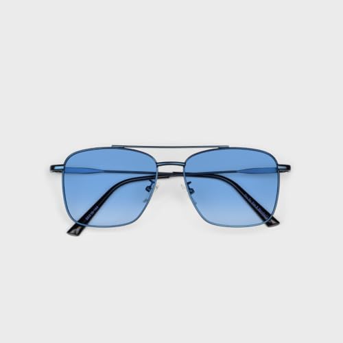 Image of SAM AND MARSHALL VEIN Sunglass I 400% UV Protection I Metal Sunglass I Square Sunglass I Double Bar I Unisex