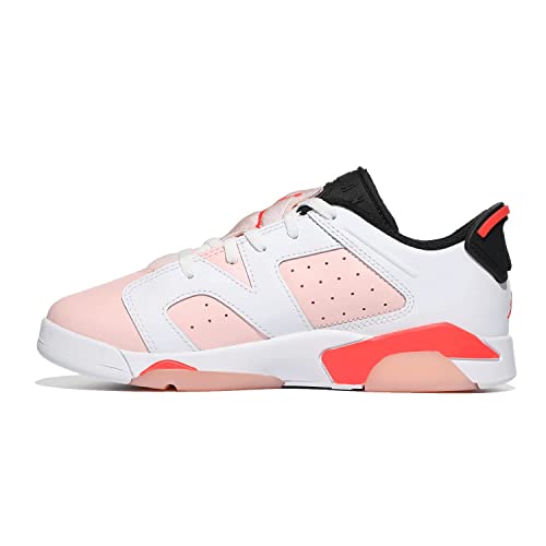 Jordan Girl's 6 Retro Low (Little Kid) White/Atmosphere/Infrared 23/Black 3 Little Kid M2