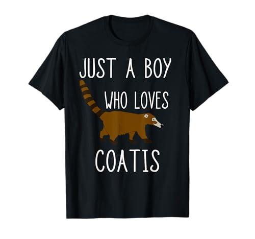 Solo un niño que ama Coatis Coatimundi Wildlife Raccoon Camiseta