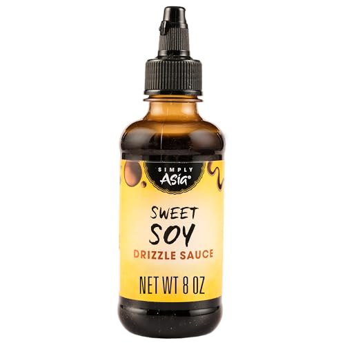 Simply Asia Drizzle Sauce, Sweet Soy, Savory, Sweet Sauce for Drizzling on Rice Bowls, Sticky Rice, Chicken Skewers, Sashimi, Spring Rolls, Egg Rolls, Sushi, Stir-Fry, and More, 8 fl oz