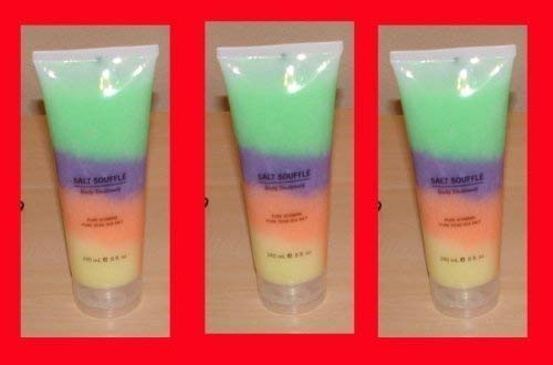3x Swisa Beauty Dead Sea Salt Souffle Pure Vitamins Rain Bow
