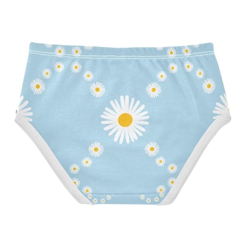 White Daisy Yellow Toddler Girls's Underwear 2T 202c14432