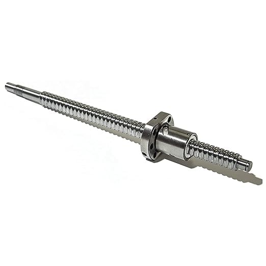 Tornillo de bola de 25 mm SFU2510 RM2510, tornillo de bola anticontragolpe, longitud 11.02 pulgadas  280 mm, paso de 10 mm con tuerca de metal (con