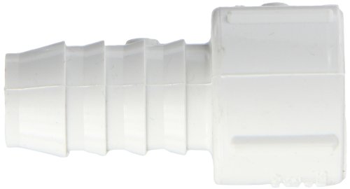 Spears 474 Series PVC Pipe Fitting, Adapter, Schedule 40, White, 3/4"Barbed x 3/4" Socket