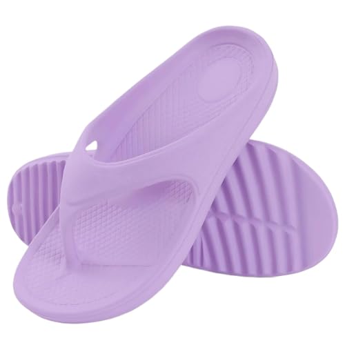 DKJAHSEK Chanclas for mujer, sandalias de recuperación for con soporte for el arco la fascitis plantar, chanclas deportivas(Purple,39)