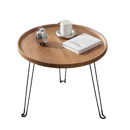 chengshuang [e[u ی^ ܂ ~`  ؖ ܂肽 e[u bvgbve[u PCfXN TChe[u a60cm 48cm ^ъȒP (IWi̖؂̐F,60*60*48cm) [sAi]