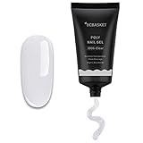 ECBASKET Clear Poly Nail Gel 30ML 1.014oz Poly Nail Extension Gel Clear Nail Builder Gel Nail Thickening Enhancement Tool