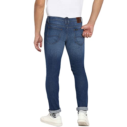 Image of Lee Men's Bruce Skinny Fit Mid-Rise Jeans
