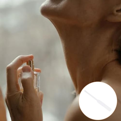 200 Pcs Disposable Perfume Test Strips, Paper Disposable White Perfume Paper Strips, White Perfume Essential Oils Paper Test Strips for Test Aromatherapy Essential Oil Scent