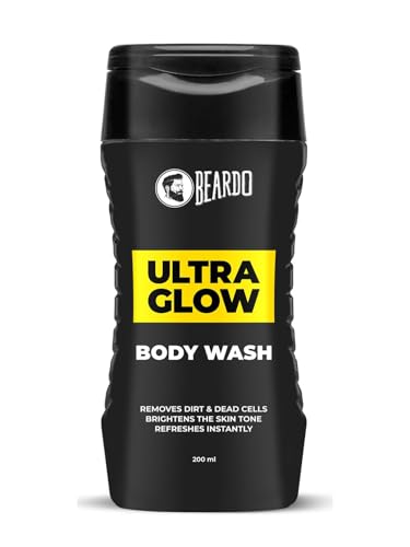 Beardo UltraGlow Body Wash for Men, 200ml | Moisturizes & Hydrates the Skin | Contains Mulberry & Bearberry Extracts for Deep Cleansing & Nourishment | Soft & Smooth Skin