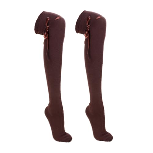 Image of Women's Thigh High Socks Lolita Gothic Over Knee Stocking Lace Up Thigh Stockings for Girls PTK12N