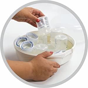 Miniatura 3 de Primo Passi - Esterilizador de biberones Esterilizador de vapor para microondas para biberones, chupetes, tazas, pezones, mordedores