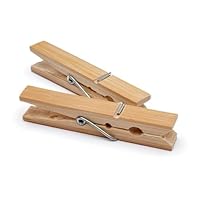 72 x Wooden Pegs For Washing Line | Traditional Laundry Pegs | Clothes Pegs for Washing Line, Arts, Crafts (Wooden Pegs, 72 Pack)