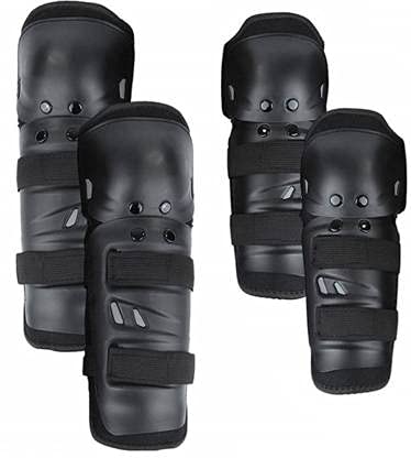 PROTOS INDIA.NET ™ Knee and Elbow Guards Knee Guard, Elbow Guard Free Black (Pack of 4) PROTOS INDIA.NET ™ Knee and Elbow Guards Knee Guard, Elbow Guard Free Black (Pack of 4)