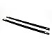 Wade 72-01114 Truck Bed Rail Caps Black Ribbed Finish with Stake Holes for 2007-2014 Chevrolet Silverado 1500 Crew Cab Extended Cab with 5.8ft bed (Set of 2)