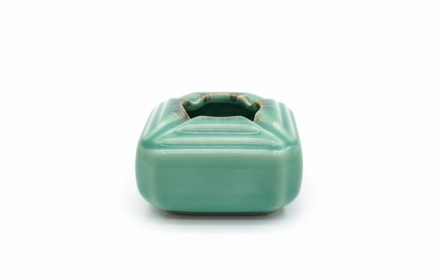 Ceramic Ashtray, Ash Tray For Cigarettes Smoking, E-cigarettes, Cigarette Holder GREEN-picture-24