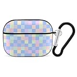 Protection complète avec style : fabriquée à partir de matériau PC de haute qualité, la coque à carreaux pastel compatible avec Airpod Pro 2 offre une protection fiable contre les chutes et les rayures. Le motif imprimé unique ajoute une touche de style à votre coque compatible avec AirPods Pro