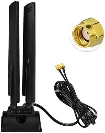 2 Antenne WiFi Dual Band 2.4GHz/5GHz Con Connettore RP-SMA – Per PC E Router, Marchio Eightwood