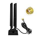 Eightwood – Eightwood Tri Band WiFi 6E Antenne RP-SMA WLAN Antenne Magne