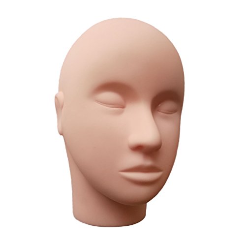 Mannequin plat extensions de cils en silicone pour corriger les tremblements de pose