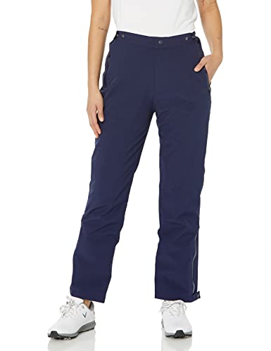 Callaway Women's Standard Waterproof Pant, Peacoat, Medium Regular