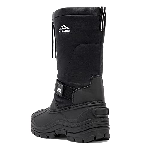 Aleader Winter Boots For Men, Waterproof Snow Boots Hiking Shoes Black 12 D(M) Us thumb #5
