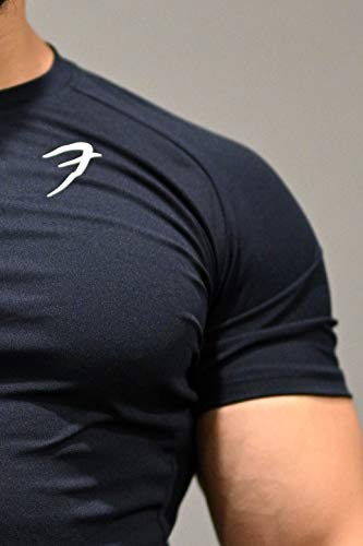Image of FUAARK Men's Round Neck Slim Fit Gym Sports T-Shirt
