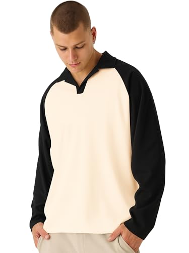 Image of Jump Cuts || Mens || Colorblock || Polo Neck || Raglan Full Sleeve || LoopKnit || Sweatshirt