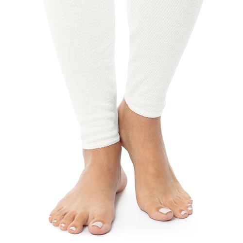 Indera Women's Combed Cotton Raschel Knit Thermals Underwear Long Johns Pant4