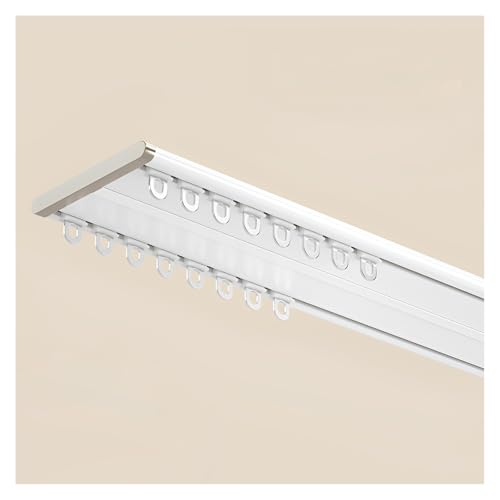 Tringle double rail 150 cm aluminium plafond au design élégant et durable