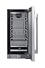 Summit 15 Inch Beverage Refrigerator, 1.7 Cu.ft., Stainless Steel Door and Interior, Shallow Depth Undercounter, Commercially Approved- SDHR1534 (RHD, Stainless Steel)