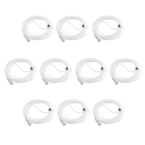 Globalroll Adult Standard Nasal Cannula, 8.67 Ft Cannula Nasal Tubing For Oxygen, Highly Visible Soft Kink Resistant Nasal Oxygen Cannula For Adult (10 Pack) #TOP3