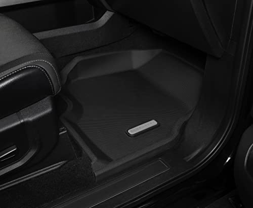 Baselayer Front Floor Mats For Ford F-150 Trucks - Custom Fitted Waterproof Floor Mats For 2015+ F-150 Vehicles, F-150 Lightning, Durable All-Weather Mats - Made In Usa (Gray) #TOP4