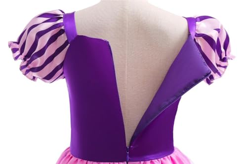 Vestido Princesa para Niñas Bebés 12-24 Meses Morado miniatura 6