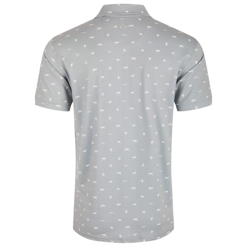 Drake Waterfowl Men's Performance Print Lightweight Stretchy Outdoor Casual Short Sleeve Polo Shirt UPF 30 Sun Protection2