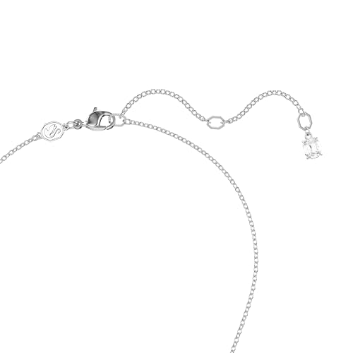 Swarovski Insigne pendant, Round cut, Cross, Clear, Rhodium Finished3