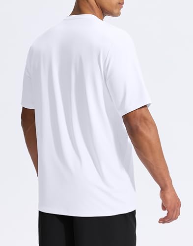 Image of G Gradual Men's Sun Protection Swim Shirt UPF 50+ Rash Guard Short Sleeve Quick Dry Water Hiking Workout Shirts for Men