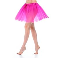Tütü Rock Damen Ballett Tutu Rosa Tüllrock Mädchen Vintage 80er 90er Jahre Party Tüll Blasen Tutu Erwachsene 3 Lagiges Stretch Ballett Röcke für Frauen Mädchen Abschlussball Partykleid